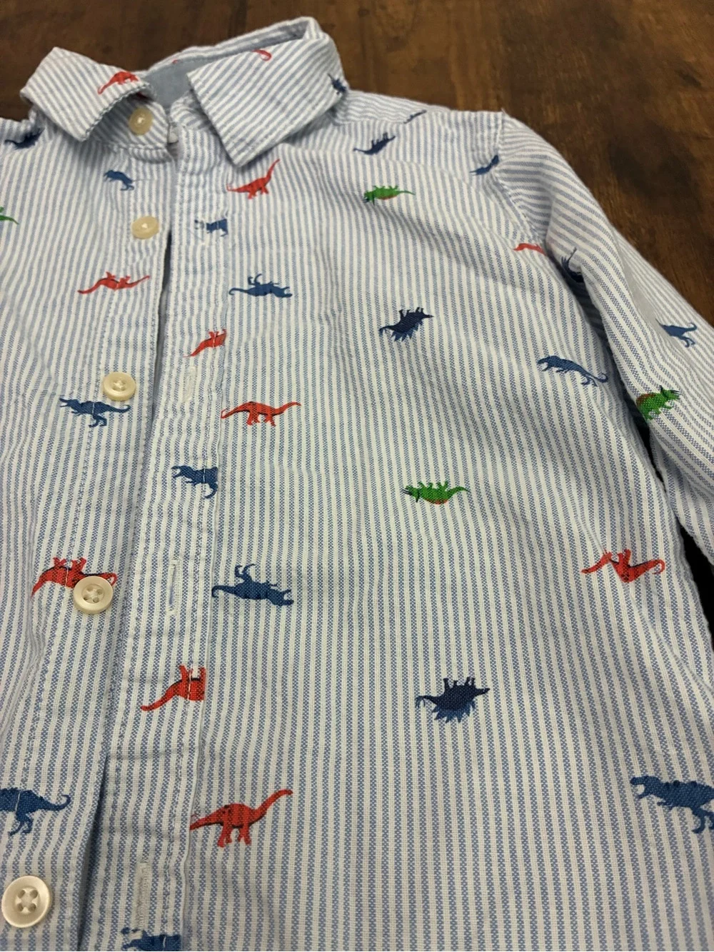 Carter’s Boys 2T Button-Down Dinosaur Shirt